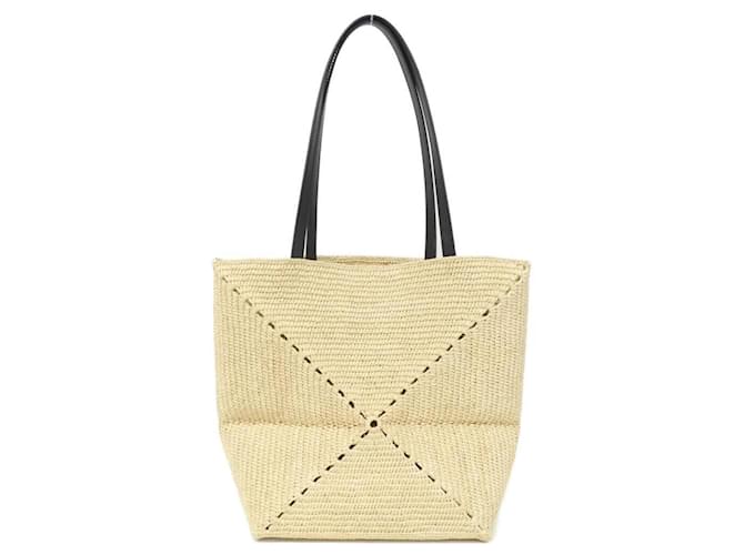 Tote pieghevole Loewe Puzzle Beige - vista 2
