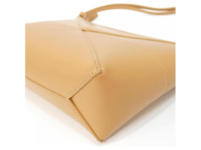 Pochette Loewe Puzzle Fold Handbag Beige - vista 3