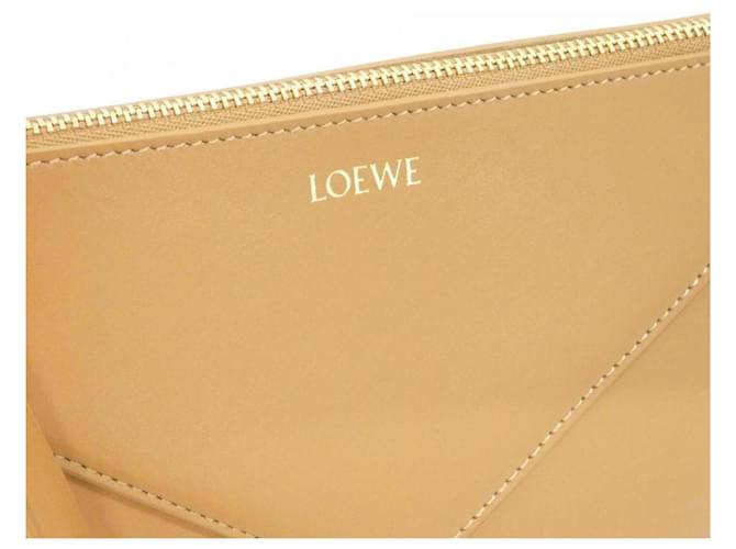 Pochette Loewe Puzzle Fold Handbag Beige - vista 6