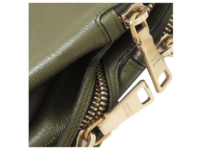 Prada Saffiano Handtasche grün - Ansicht 10