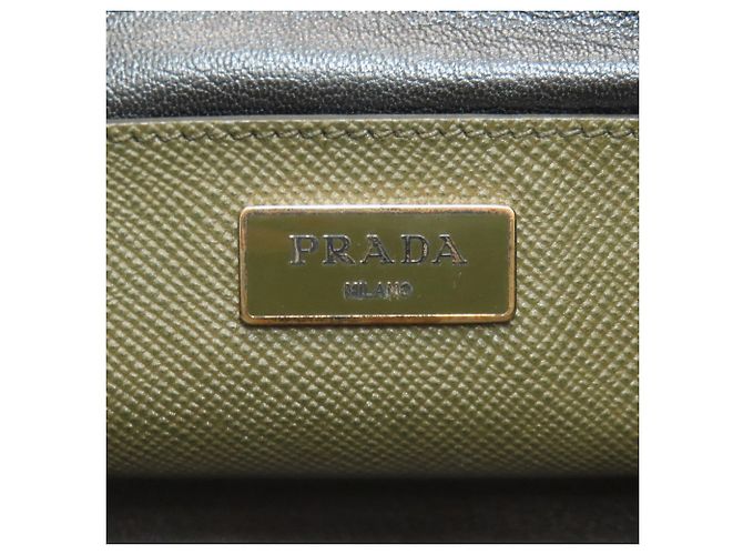 Prada Saffiano Handtasche grün - Ansicht 6