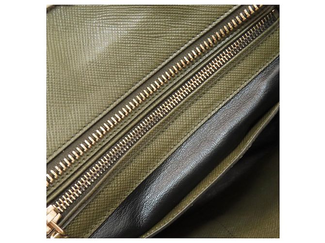 Prada Saffiano Handtasche grün - Ansicht 8