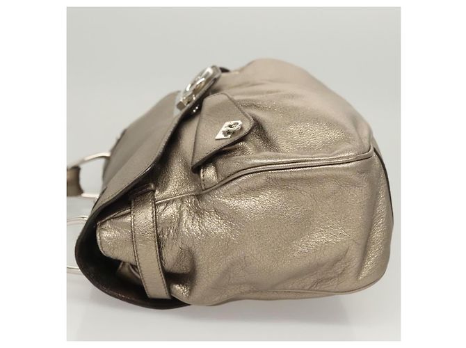 Salvatore Ferragamo Sofia Satchel Leder Medium Golden - Ansicht 4
