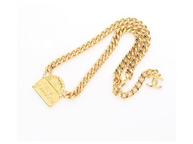 Collana Chanel RUE CAMBON placcata oro D'oro Metallico - vista 2