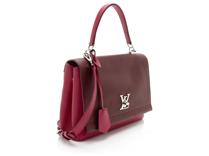 Borsa Louis Vuitton Lockme II in pelle di vitello Rosa - vista 2