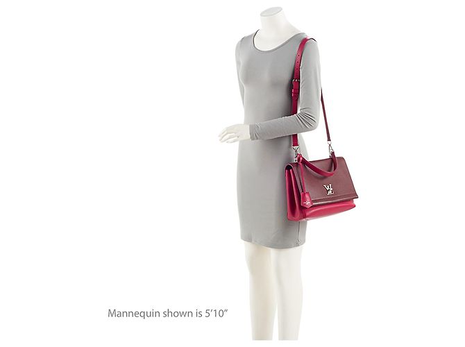 Borsa Louis Vuitton Lockme II in pelle di vitello Rosa - vista 5