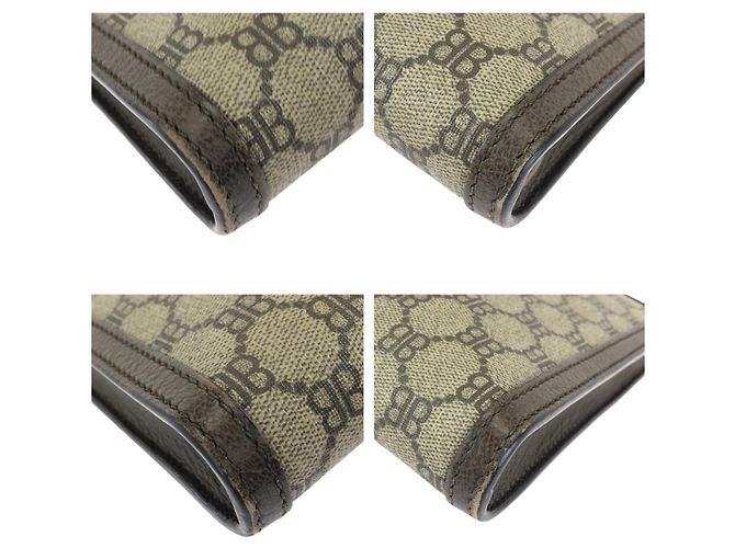 Clutch in PVC Balenciaga The Hacker Project Marrone Beige - vista 3