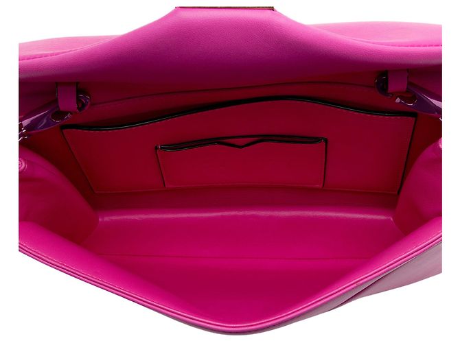 Valentino Garavani Borsa a tracolla Valentino in agnello One Stud Rosa - vista 6