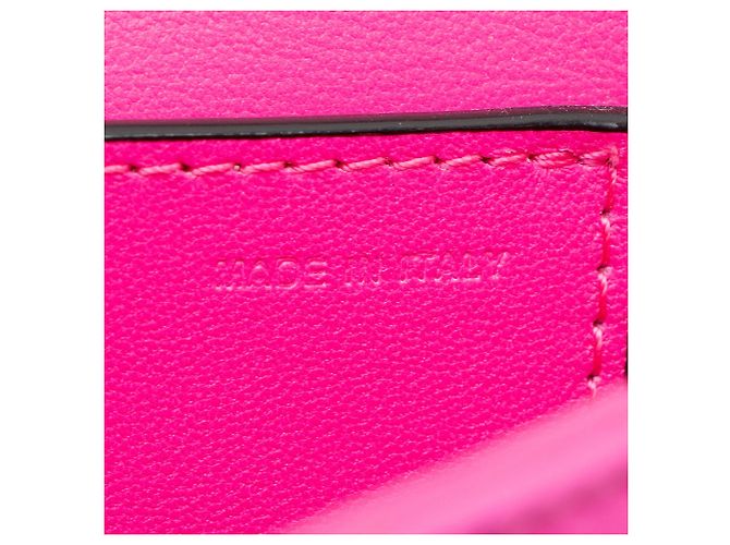Valentino Garavani Borsa a tracolla Valentino in agnello One Stud Rosa - vista 8
