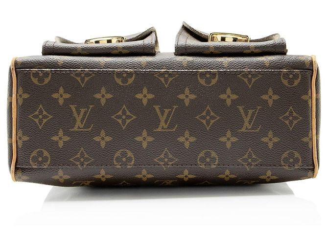 Borsa Manhattan PM in tela Monogram Louis Vuitton Marrone - vista 4