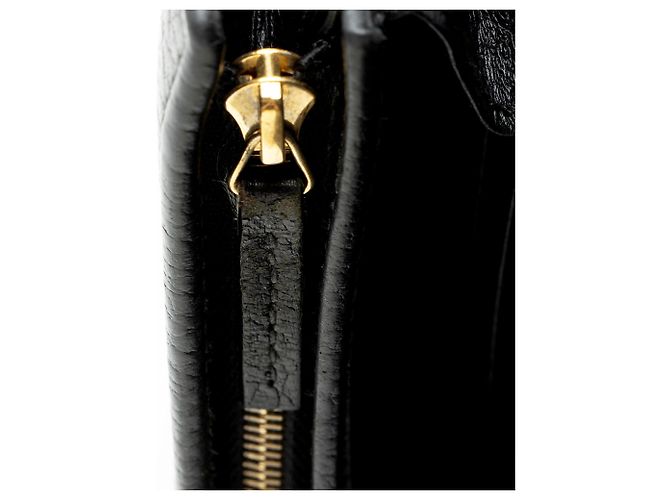 Cartera compacta Gucci de piel GG Marmont Negro - vista 10