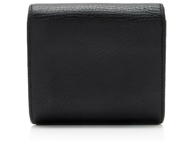Cartera compacta Gucci de piel GG Marmont Negro - vista 3