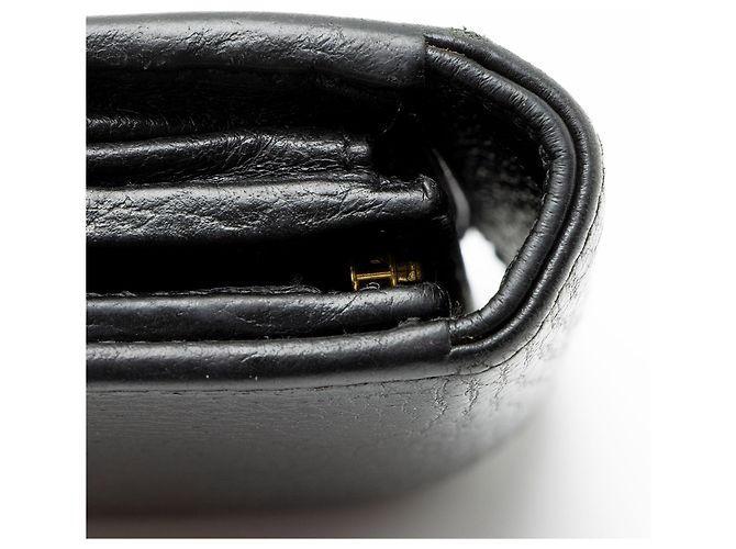Cartera compacta Gucci de piel GG Marmont Negro - vista 7