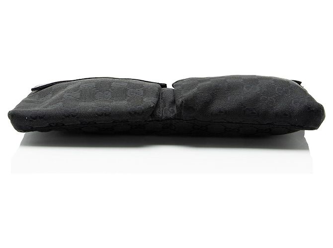 Borsa a tracolla Gucci GG Canvas con doppia tasca Nero - vista 4