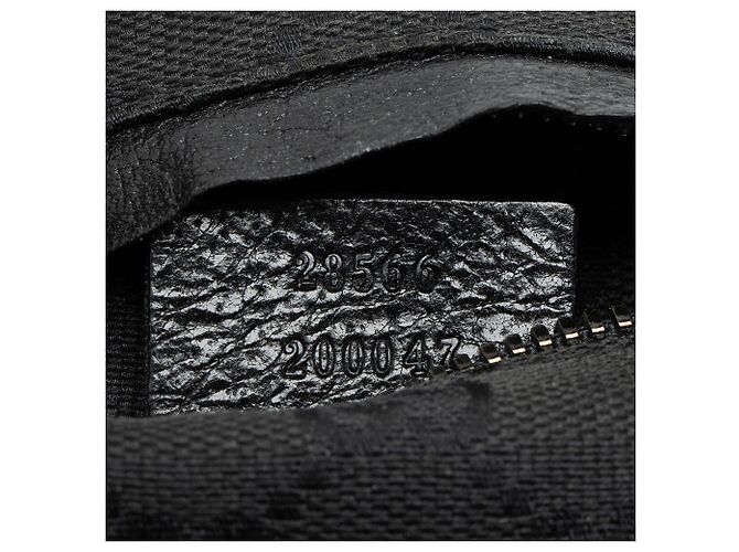 Borsa a tracolla Gucci GG Canvas con doppia tasca Nero - vista 6