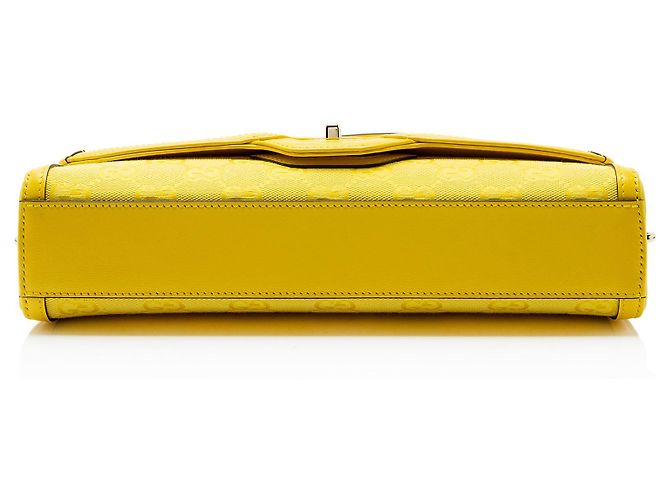 Piccola borsa a tracolla Gucci GG Canvas Luce Giallo - vista 4