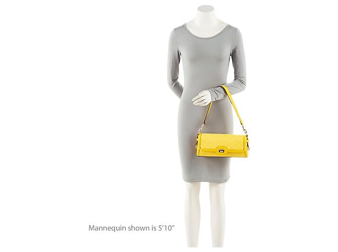 Piccola borsa a tracolla Gucci GG Canvas Luce Giallo - vista 5