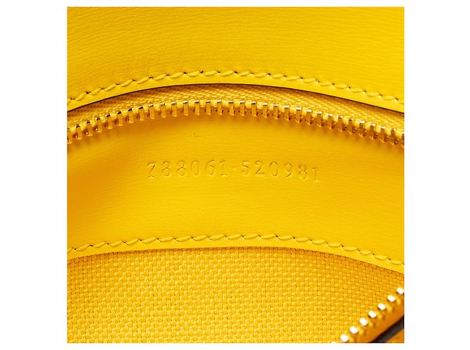 Piccola borsa a tracolla Gucci GG Canvas Luce Giallo - vista 6