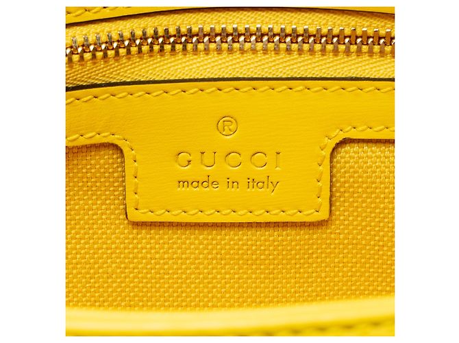 Piccola borsa a tracolla Gucci GG Canvas Luce Giallo - vista 8