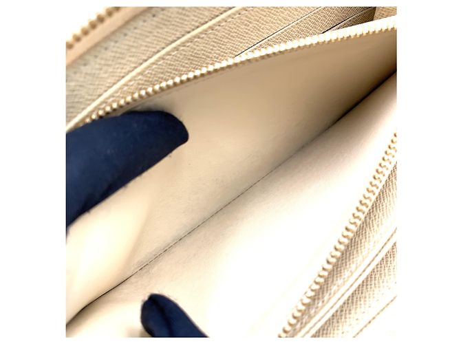 Portafoglio Zippy Louis Vuitton Damier Azur Bianco - vista 5