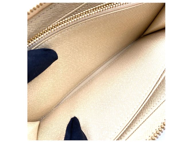 Portafoglio Zippy Louis Vuitton Damier Azur Bianco - vista 6