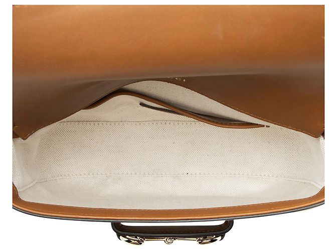 Borsa a tracolla Gucci GG Supreme Horsebit 1955 Small Flap Nero - vista 7