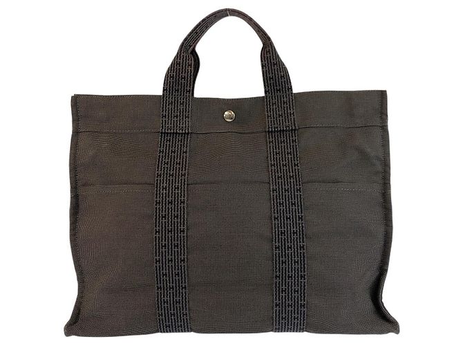 Hermès Hermes Herline MM Tote Tasche Grau - Ansicht 2