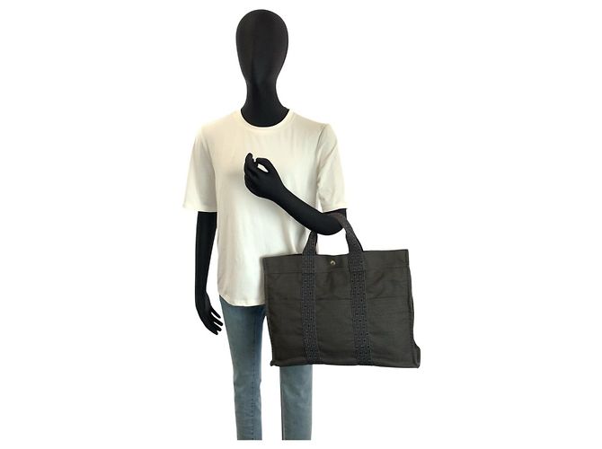 Hermès Hermes Herline MM Tote Tasche Grau - Ansicht 6