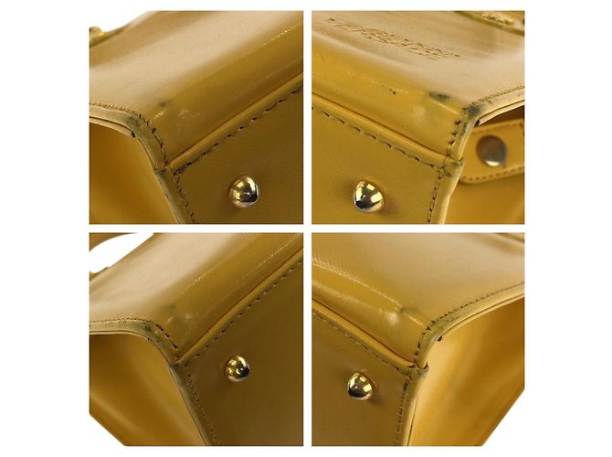 Bolsa de mão 2way Sunburst em couro Versace Dourado Metálico - vista 3