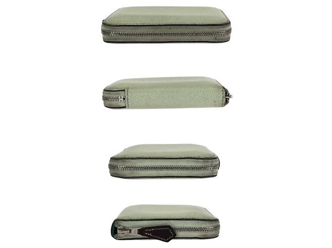 Hermès Cartera Compacta Hermes Azap Silk'in Verde - vista 10