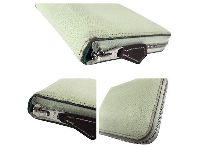 Hermès Cartera Compacta Hermes Azap Silk'in Verde - vista 6