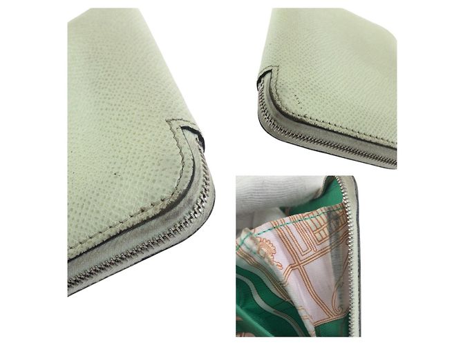 Hermès Cartera Compacta Hermes Azap Silk'in Verde - vista 7
