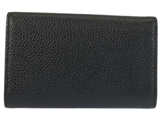 Portachiavi in pelle Chanel Coco Mark Nero - vista 2