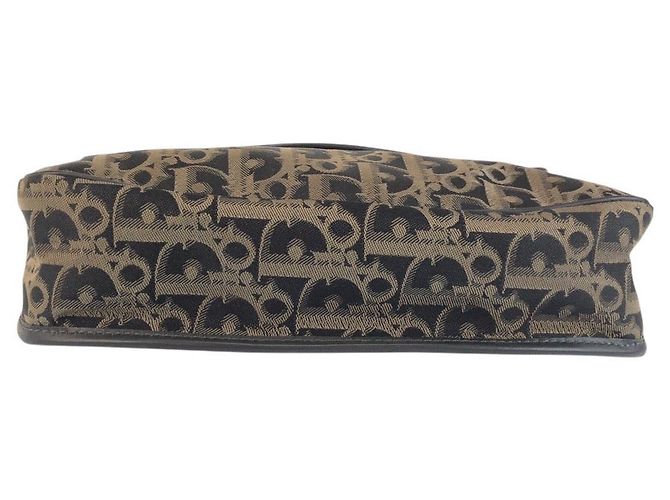 Borsa a tracolla Dior Trotter Canvas Nero - vista 10
