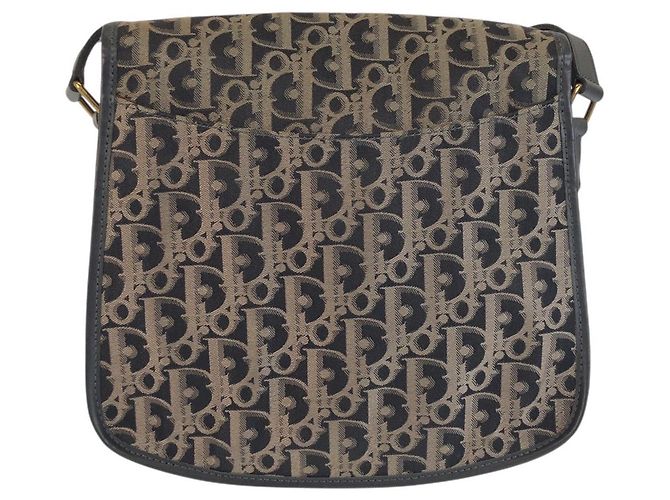 Borsa a tracolla Dior Trotter Canvas Nero - vista 2