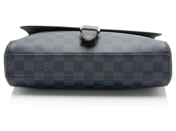 Louis Vuitton Damier Cobalt Newport PM Messenger Nero - vista 4