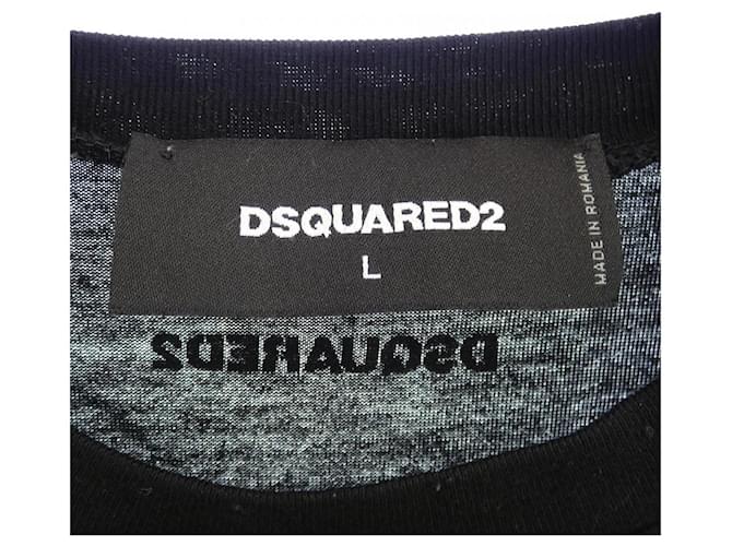 T-shirt Dsquared2 Nero Bianco - vista 4
