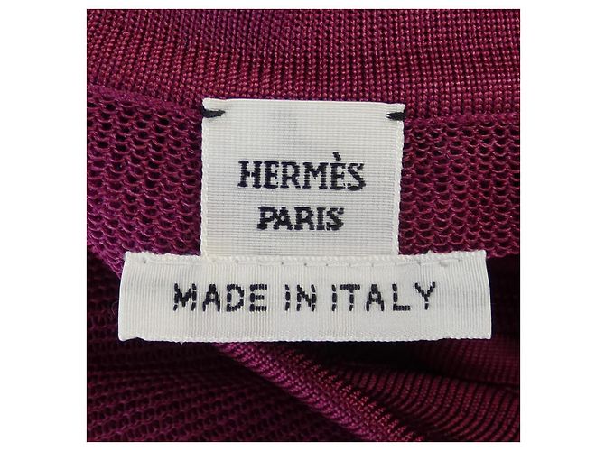 Hermès Top de seda Hermes 5E2690DN5E2691DN Roja - vista 4