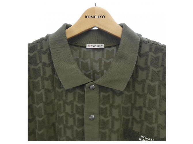 Polo Moncler Verde Caqui - vista 5