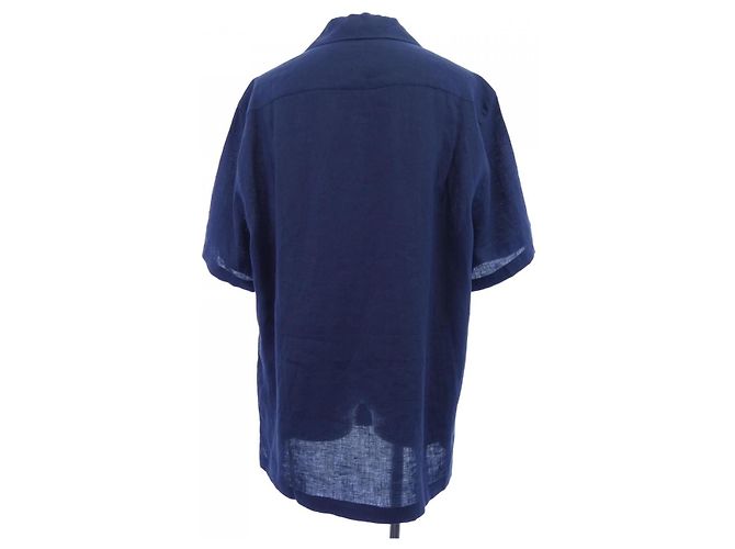 Dolce & Gabbana Camisa de lino Dolce&Gabbana Azul Azul marino - vista 2