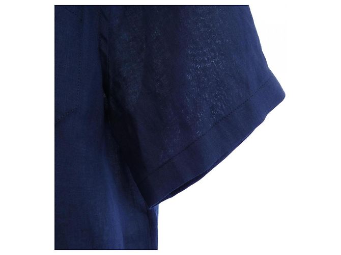 Dolce & Gabbana Camisa de lino Dolce&Gabbana Azul Azul marino - vista 6