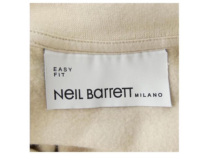 Autre Marque Sweatshirt de algodão Neil Barrett NBV7JS010S Bege - vista 5