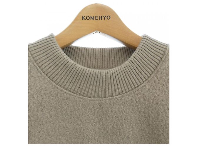 Autre Marque Sudadera de algodón AMI USW021 Beige - vista 5