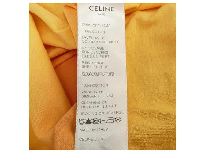 Céline Camiseta Celine Naranja Amarillo - vista 3