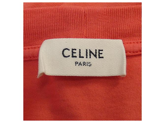 Céline Camiseta Celine Naranja Amarillo - vista 4