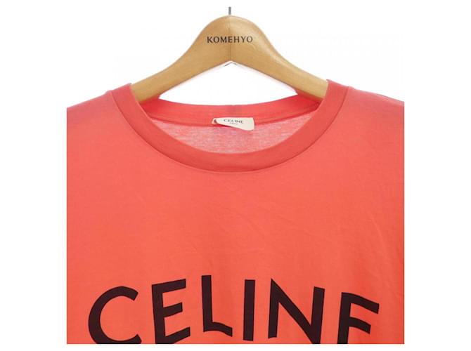 Céline Camiseta Celine Naranja Amarillo - vista 5