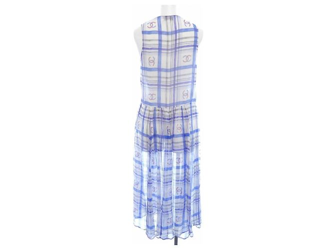 Timeless Vestido de seda Chanel P74457V65979 Azul - vista 2