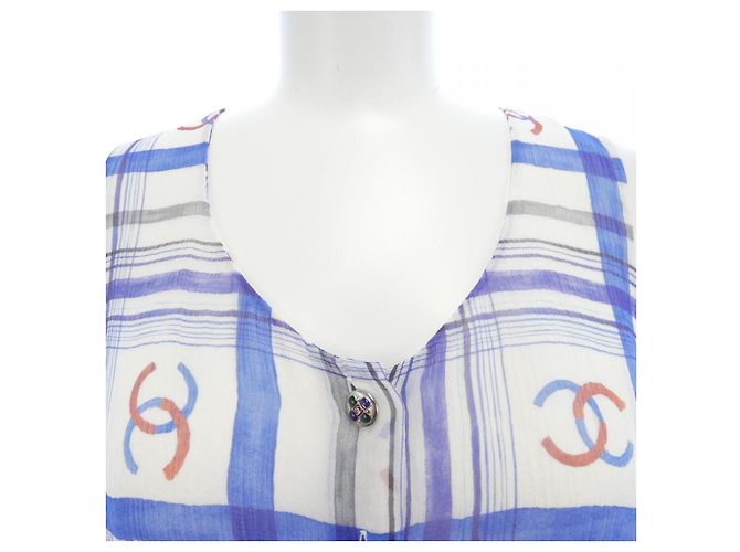 Timeless Vestido de seda Chanel P74457V65979 Azul - vista 6