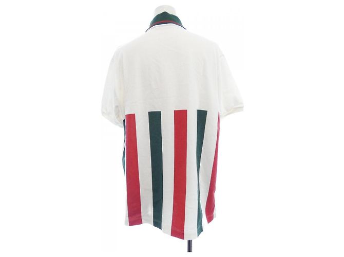 Polo Gucci Blanco Roja Verde - vista 2