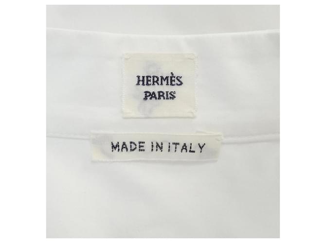 Hermès Camicia in cotone Hermes Bianco - vista 4